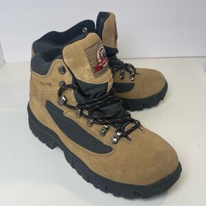 Brahma Tan and Black Lace-Up Boots